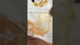 Day 43 of 100 Day Project: Laser Print Transfer on Gel Plate. Video below! ⤵️ #shorts