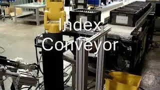 Can-Am Integration Fanuc and Indexing Conveyor with Tote Packaging
