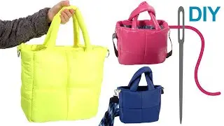 DIY einfache Tasche nähen, Puffertasche nähen, Tasche Saphira