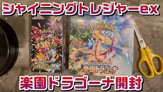 【ポケモンカード】シャイニートレジャーexと楽園ドラゴーナBOX開封#ポケモン #ポケモンカード #ポケカ #ポケモンsv #ポケポケ #ポケカ開封 #pokemon #神引き