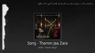 Thamm Jaa Zara – Karan Singh | Original Hindi Song 2025