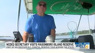 NCDEQ Secretary visits Masonboro Island as part of his N.C. Coastal Reserve Tour