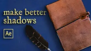 creating a realistic drop shadow & stylized long shadow — after effects tutorial