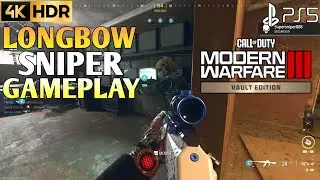 Longbow Modern Warfare 3 Sniper Gameplay PS5 4K 60FPS HDR | MW3 Sniper Gameplay | MW3 Gameplay PS5