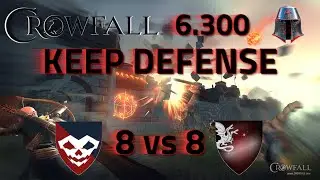 Crowfall EPIC Gameplay - Druid Stormcaller - Defense of Death Keep 8 vs 8
