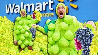 WE BOUGHT ALL THE GRAPES FROM WALMART!