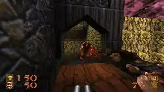 Quake Remastered (100%) Walkthrough. | E2M4: The Ebon Fortress. | 