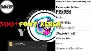 Kumpulan font keren editor | Picsay pro mod
