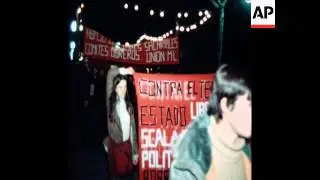 SYND 24 12 78 SPANISH NATIONAL WORKERS DEMONSTRATE AGAINST GOVERNMENT ELECTIONS