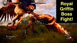 Royal Griffin Boss Fight | Geralt & Vesemir vs the Beast &ndash; Witcher 3
