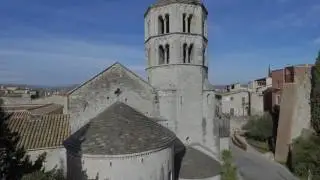 Sant Pere de Galligants a vista d'ocell