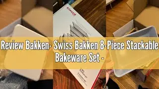Review Bakken- Swiss Bakken 8-Piece Stackable Bakeware Set - Ceramic Non-Stick Coating, Baking Sheet