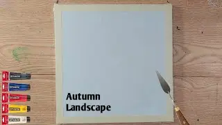 Art Challenge#86 / How to draw Autumn Forest Landscape | Fall Season Acrylic Painting Tutorial