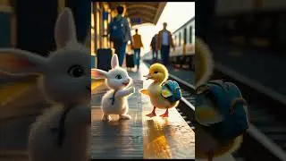 Baby Duckling Adventure: From Train Ride to Cozy Home #duck #duckrescue #cuteanimals #animalrescue