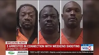 Lexington County deputies arrest 3 men in connection with shooting that injured 3