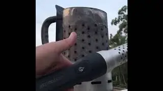 How to light a chimney starter with a looftlighter