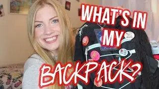 WHAT'S IN MY BACKPACK 2017? College Edition (North Face Borealis) • Lottie Smalley