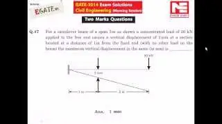 GATE 2014 CIVIL Paper Morning Session - Questions with Answer Key