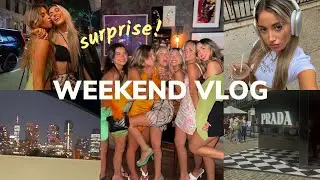 WEEKEND VLOG: surprising Brooke Mooney for her BIRTHDAY & day in NYC!!