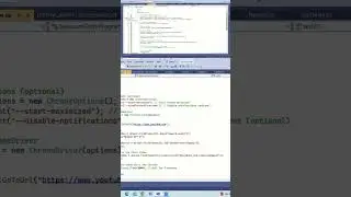 Automate YouTube search using selenium c#