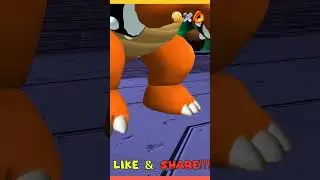 Mario VS Bowser, Bowser Enters Kingdom #fyp #Kaito #mario # Nintendo #4k #rocketblast #supermario64