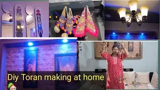 Diwali special , home made toran design 2025, making ides❤️