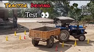 Tractor driving licence test