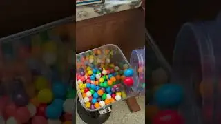 Gumball Machine RESTOCK & QUARTER Collection! #youtubeshorts #candymachine #refill #collection