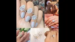 EAMTI 925 Sterling Silver Moissanite Rings