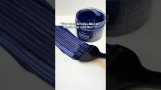 What does Smokey Blue color mask look like on blonde hair? 💙 #pallure #coloringhair