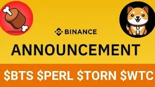 Big Announcement 🚨 Binance will delist $BTS $PERL $TORN $WTC | $Bone $Babydoge 🔥