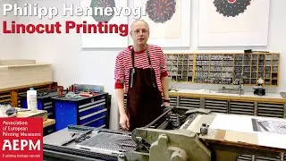 Philipp Hennevogl &ndash; Live Demonstration of Linocut and Lino Printing at Druckwerkstatt im Bernardbau