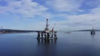 Stacked Oil Rigs - Cromarty Firth