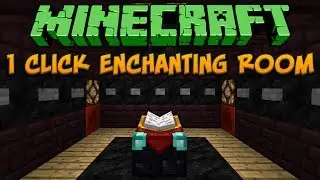 Minecraft: Учебник по созданию комнаты зачарования в 1 клик