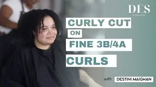 Curly Cut On Fine 3B/4A Curls | DĒS HAIR CARE