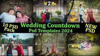 Wedding Countdown Psd Templates 2024 | Download Save the date psd | Raju Ram Photography