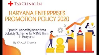Haryana MsMe schemes and subsidy incentives #msme #haryana #development by CA Atul Chawla