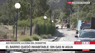 🚨 DEVASTADORAS IMÁGENES DEL BARRIO QUE QUEDÓ PARTIDO TRAS EL DESPRENDIMIENTO DEL CERRO HERMITTE