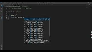 c program to find factorial of a number