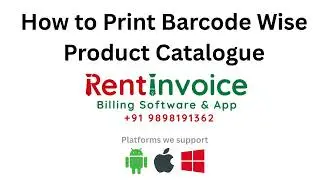 Create Product Barcode Catalogue for Rent Invoice Software | Complete Tutorial Barcode Scanner