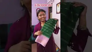 🥰Semi mysore silk saree viral colour combination booking number 👇 6363008381 #shotrs #saree 