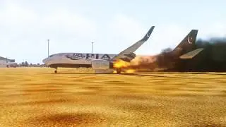 PIA 737-800 Crashes at Sharjah Airport