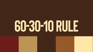 60-30-10 Rule: Siri ya Perfect color Combinations