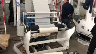 Biodegradable PLA PBAT film extruder blown film  machine #filmblowingmachine #blownfilmmachine