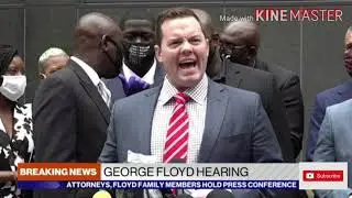 GEORGE FLOYD'S ATTORNEY AND FAMILY HOLD A PRESS CONFERENCE.