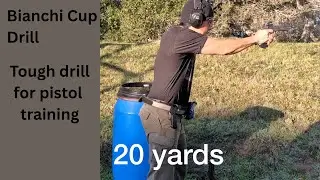 Tough drill for training pistol fundamentals.