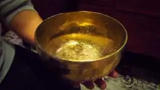 Tibetsk&aacute; misa - vytvorenie font&aacute;ny / How to create fountain in a singing bowl