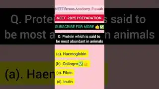 MCQ FOR NEET 2025 Preparation #quickrevision #neetaspirants #ncertmcq #neetiferousacademy  #etawah