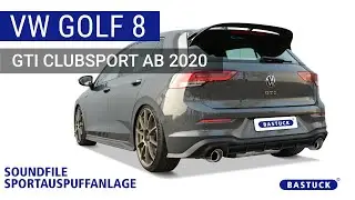 Sportauspuffanlage I VW Golf 8 GTI Clubsport ab 2020 | BASTUCK