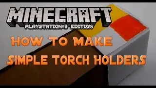 Minecraft PS3/PS4: как сделать крутые подставки для факелов (канделябры)